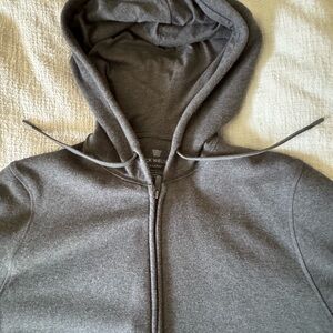 Mack Weldon Charcoal Zip-Up Sweater